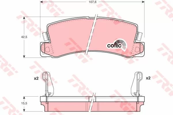 ARKA FREN BALATASI TOYOTA AVENSIS 97-03 CAMRY 91-97 CELICA 93-99 LEXUS 300 00-03 VISTA 90->
